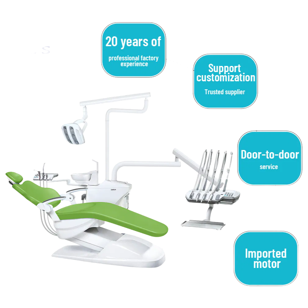 Factory Direct Dental Chair Supply: S630 Electric Dental Chair with Rotatable Tray and Ceramic Spittoon