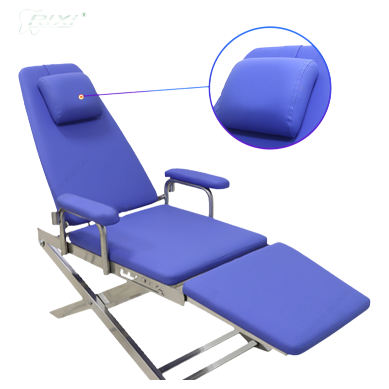 CE Certified Foldable Dental Chair with 5-Position Adjustment and 200KG Weight Capacity for Dental Clinics