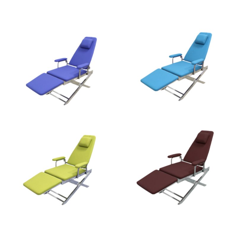 CE Certified Foldable Dental Chair with 5-Position Adjustment and 200KG Weight Capacity for Dental Clinics
