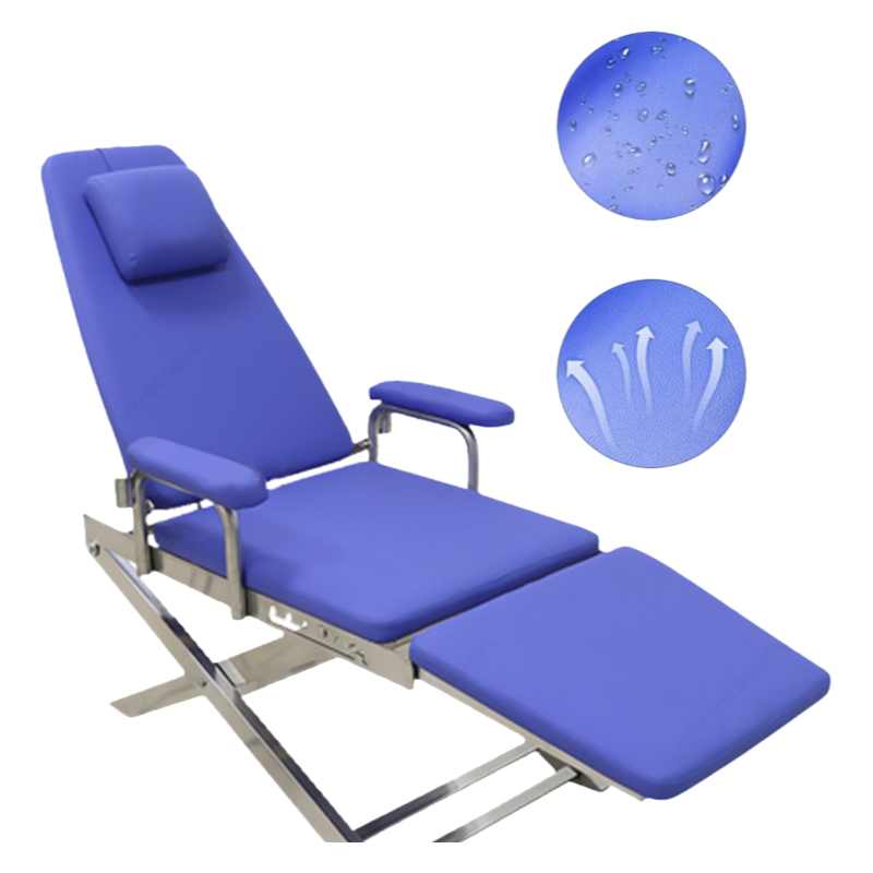 CE Certified Foldable Dental Chair with 5-Position Adjustment and 200KG Weight Capacity for Dental Clinics