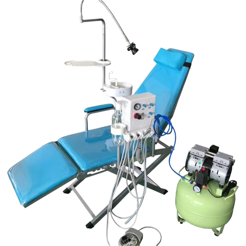 Lightweight Mobile Dental Chair with 135kg Loading Capacity and No External Energy Requirement