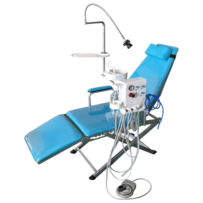 Lightweight Mobile Dental Chair with 135kg Loading Capacity and No External Energy Requirement