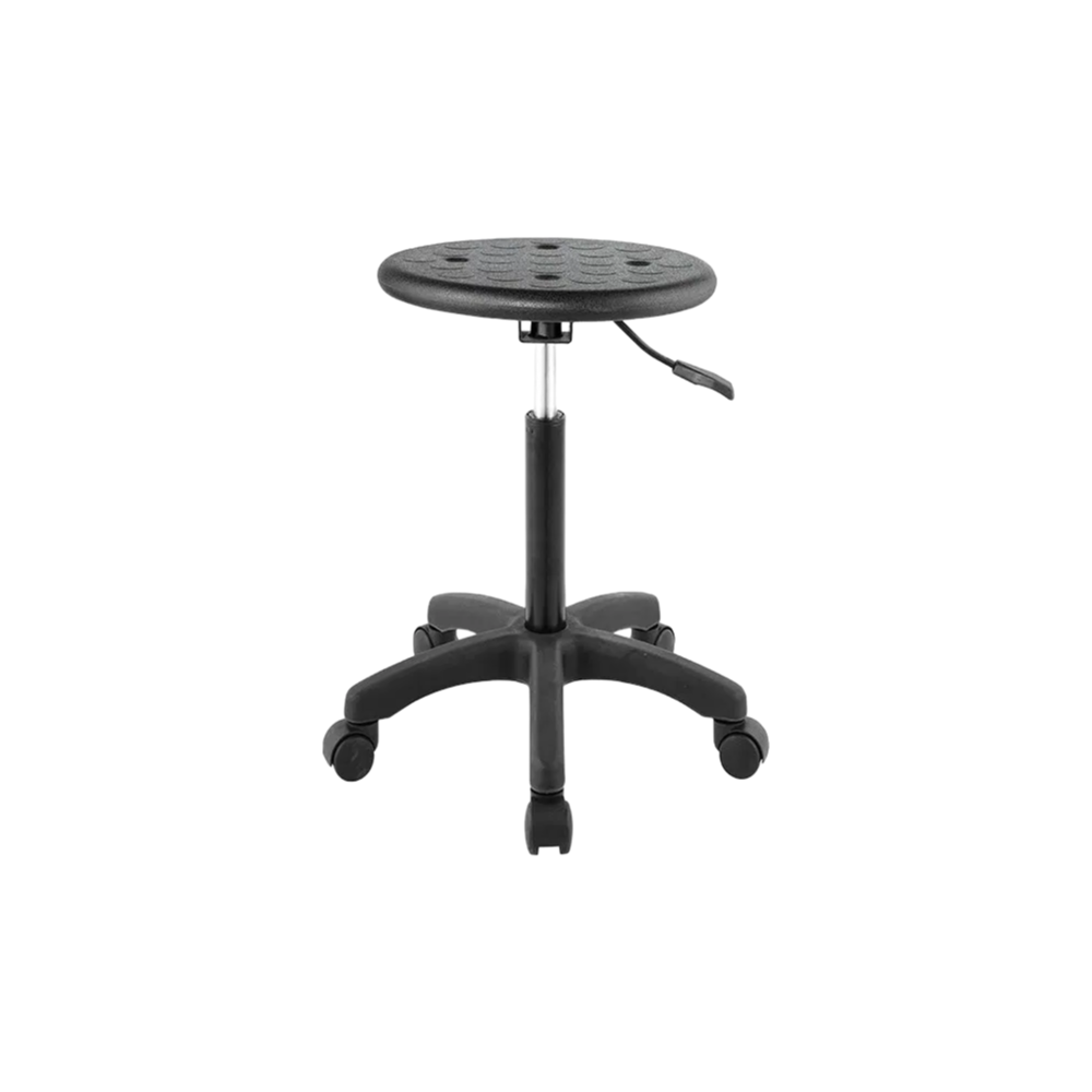 Wholesale Customizable PU Stool with Swivel Casters SJ207 Model for Commercial Spaces