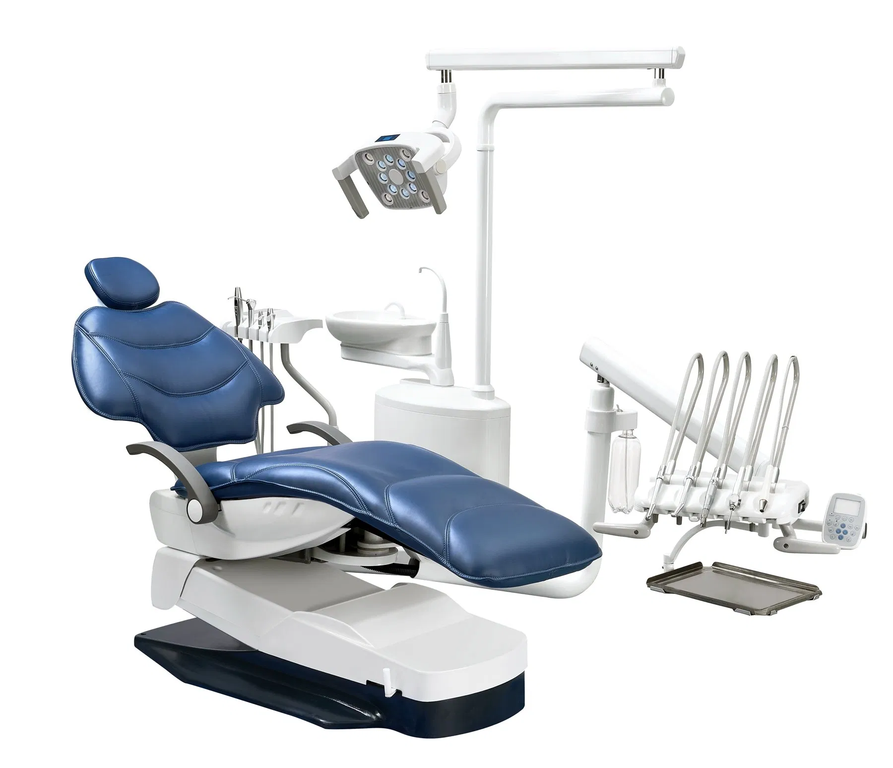 KJ-918 Luxury Dental Chair with Full Casting Aluminum Frame and Ultra-Fiber Leather for Clinics