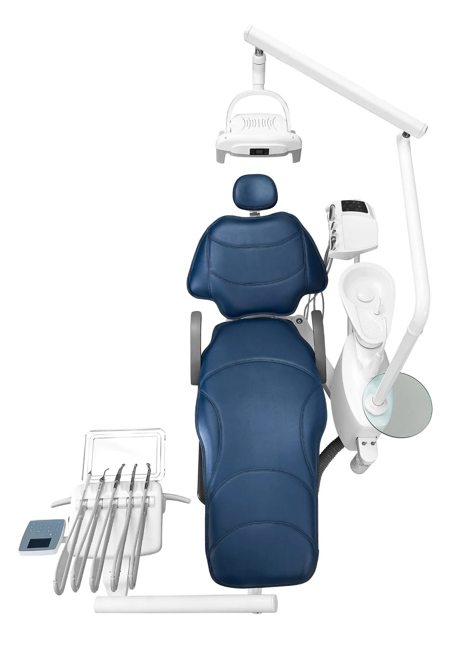 KJ-918 Luxury Dental Chair with Full Casting Aluminum Frame and Ultra-Fiber Leather for Clinics