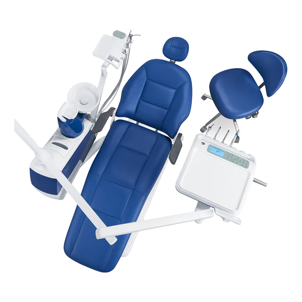 CE&FDA Approved Dental Chair GD-S350 with Rotatable Ceramic Spittoon & Imported Solenoid Valve - Wholesale & Custom