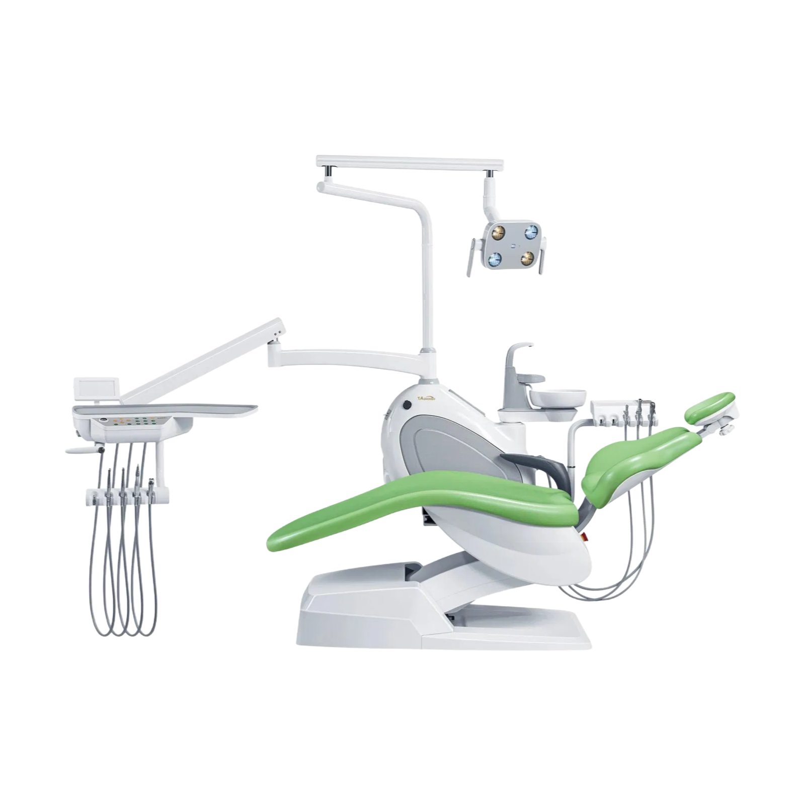 High-End Integral Dental Unit Equipment with Rotatable Spittoon and Comfortable Cushion