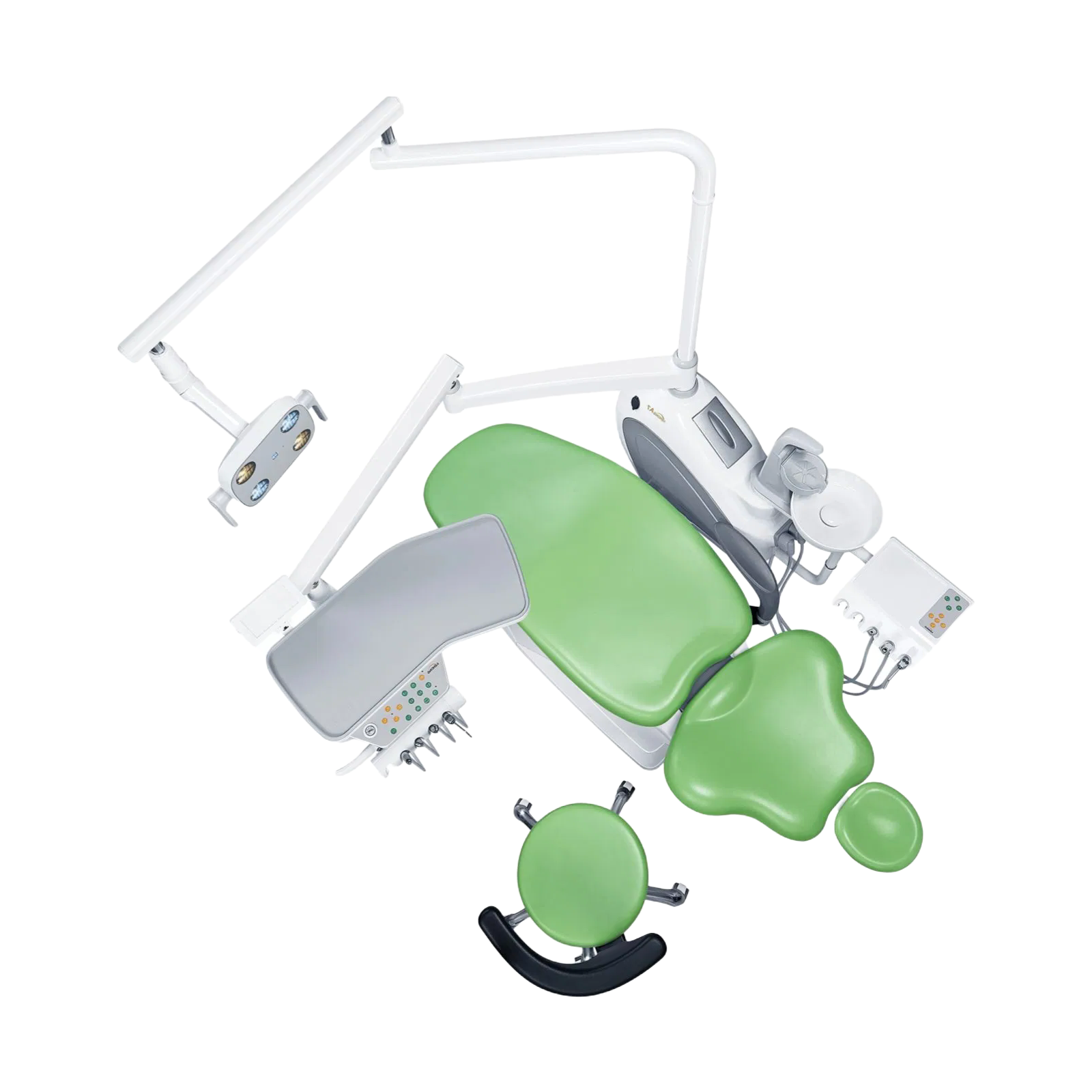High-End Integral Dental Unit Equipment with Rotatable Spittoon and Comfortable Cushion