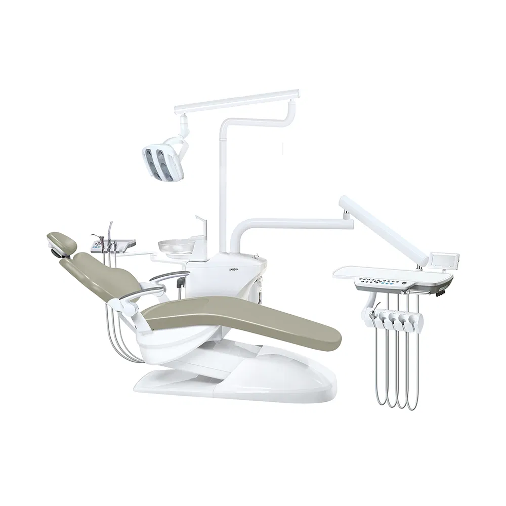 Professional Dental Chair S620 with Integrated Circuit Board and Rotatable Glass Spittoon