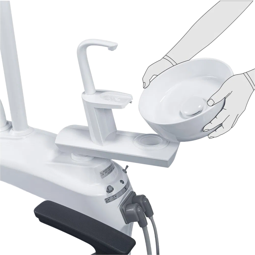 High-Quality Dental Chair Unit with LED Sensor Light and Multi-Function Foot Control