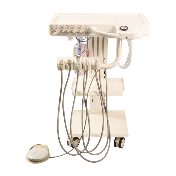 Compact Mobile Dental Chair Unit SJD-A029 with Air/Water Syringe and Foot Control