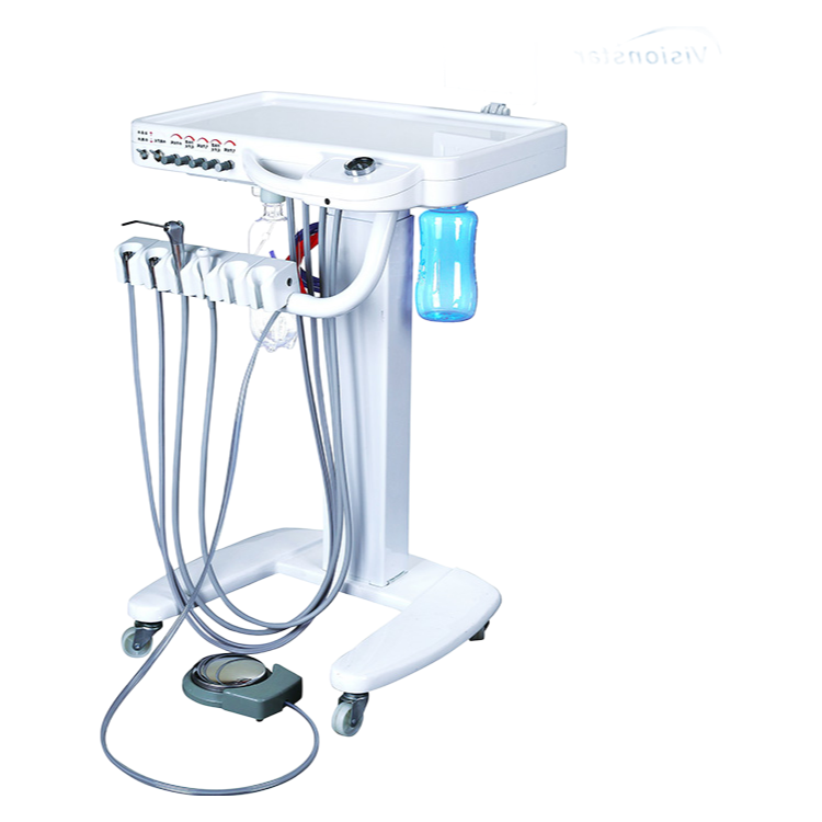 Compact Mobile Dental Chair Unit SJD-A029 with Air/Water Syringe and Foot Control
