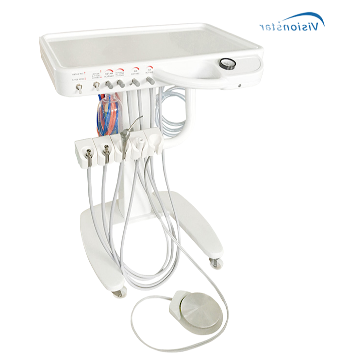 Compact Mobile Dental Chair Unit SJD-A029 with Air/Water Syringe and Foot Control