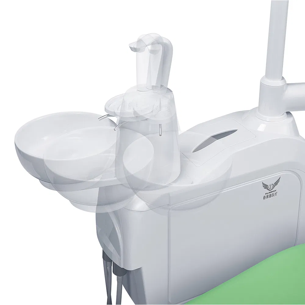Professional Dental Treatment Chair with 9 Programmable Positions & Rotatable Spittoon