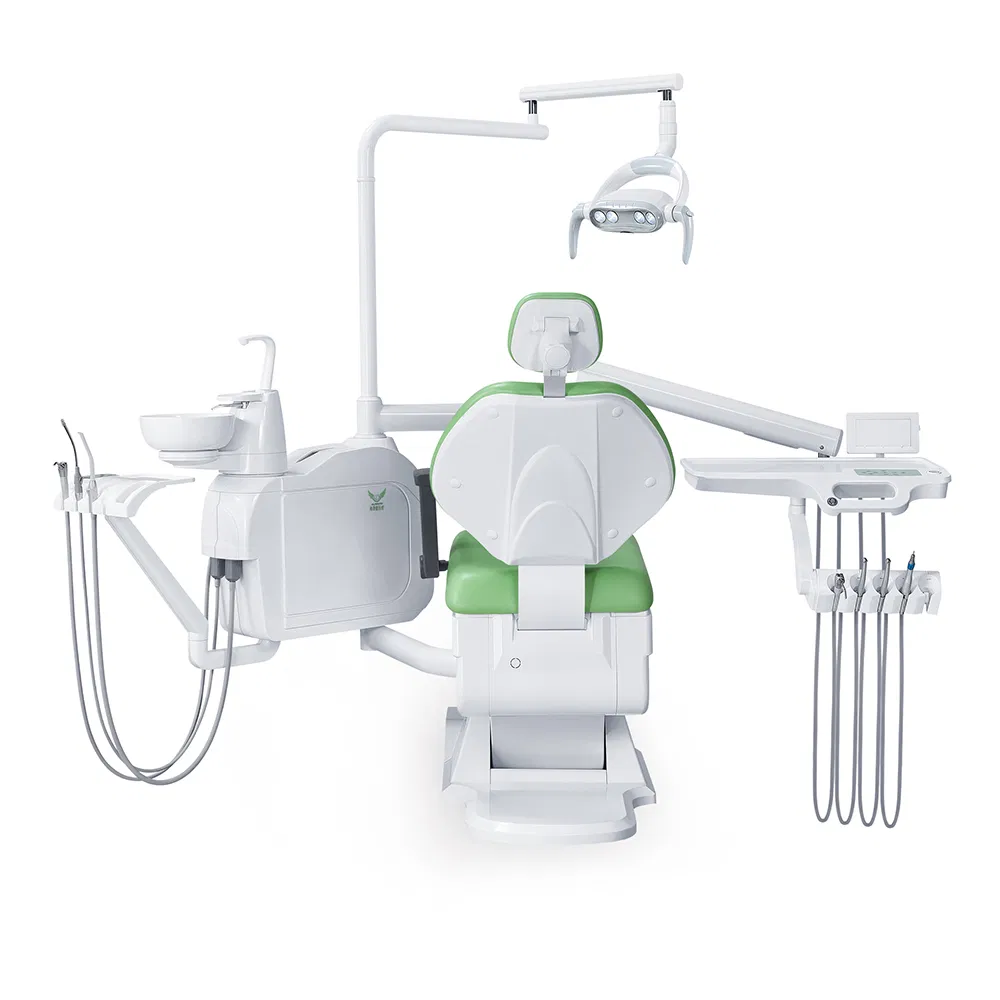 Professional Dental Treatment Chair with 9 Programmable Positions & Rotatable Spittoon