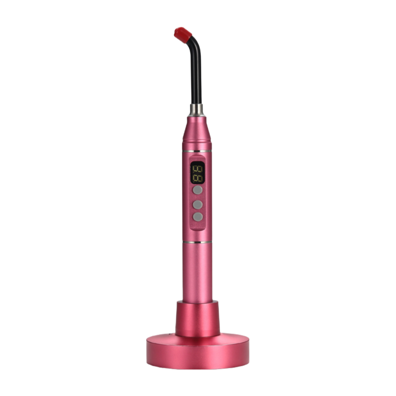 Colorful Aluminum Alloy Dental Curing Light with Pulse/Ramp Mode and Long Battery Life