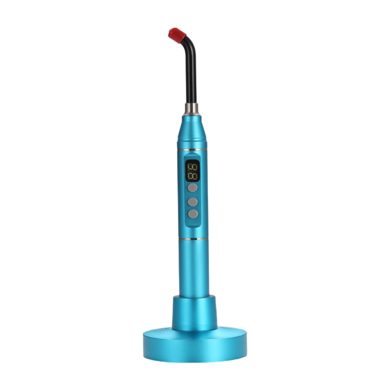 Colorful Aluminum Alloy Dental Curing Light with Pulse/Ramp Mode and Long Battery Life