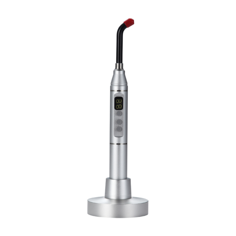 Colorful Aluminum Alloy Dental Curing Light with Pulse/Ramp Mode and Long Battery Life