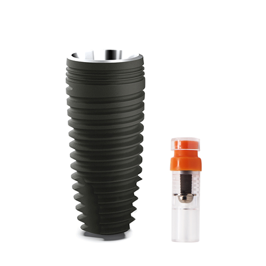 Customizable Titanium Dental Implants with Reverse Taper Straight Taper Design