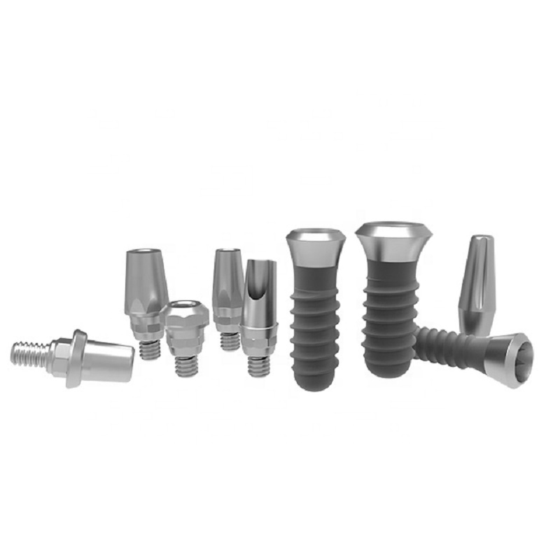 Customizable Titanium Dental Implants with Reverse Taper Straight Taper Design
