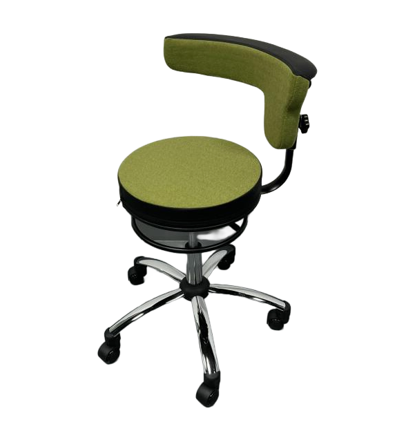 Customizable Ergonomic Saddle Stool with Padded Seat - BIFMA Standard Office Furniture