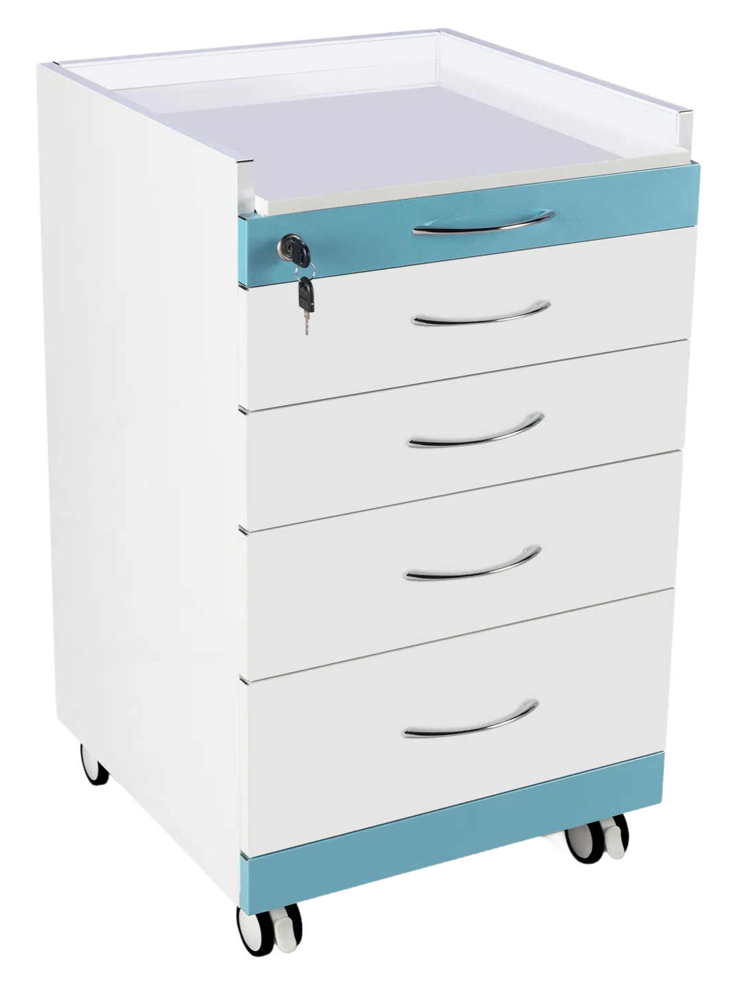 Durable 4-Layer Dental Wall Mounted Cabinet with Glass Window