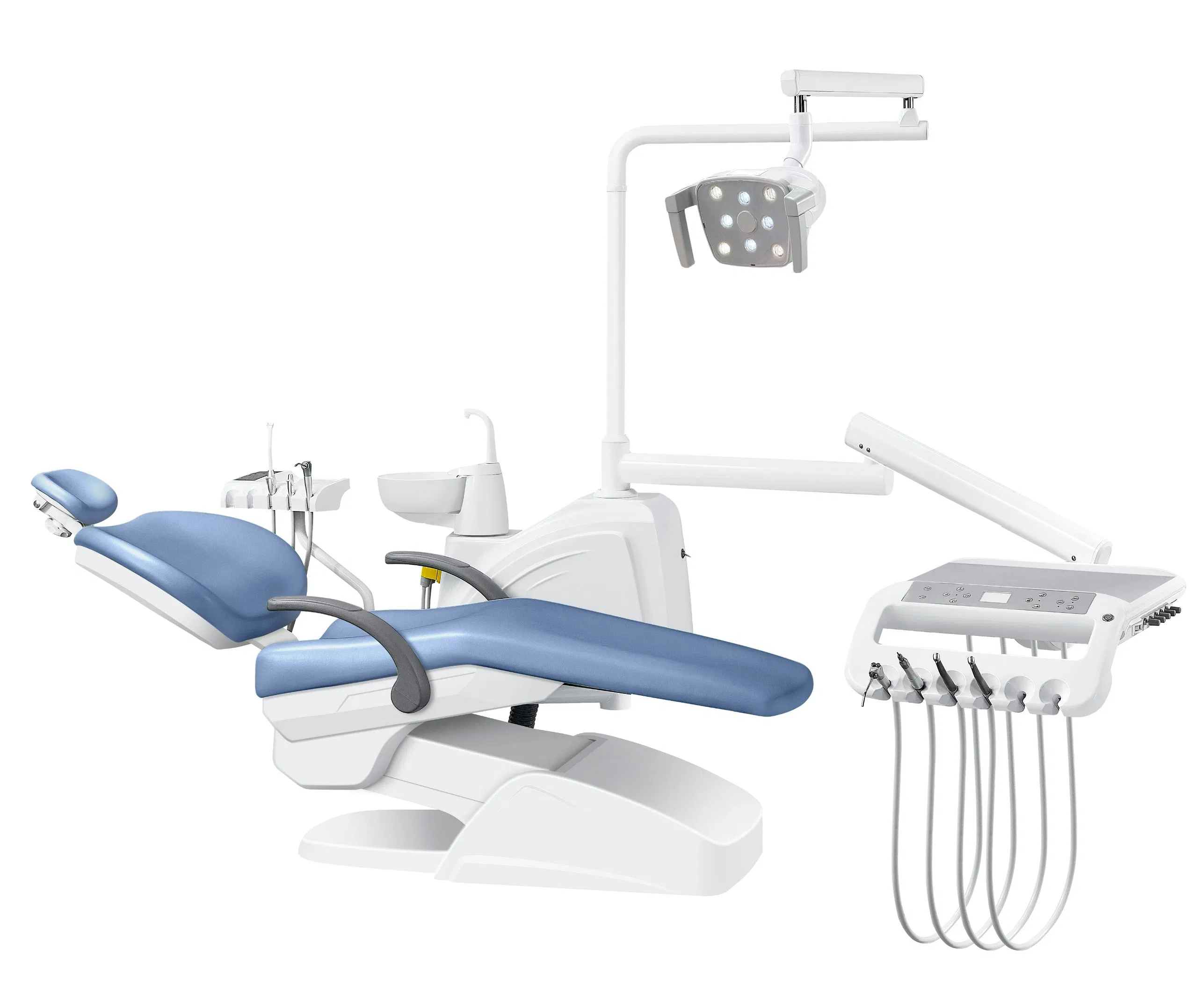 Professional Dental Chair Unit with LED Light - High Quality Surgical Equipment for Dental Clinics