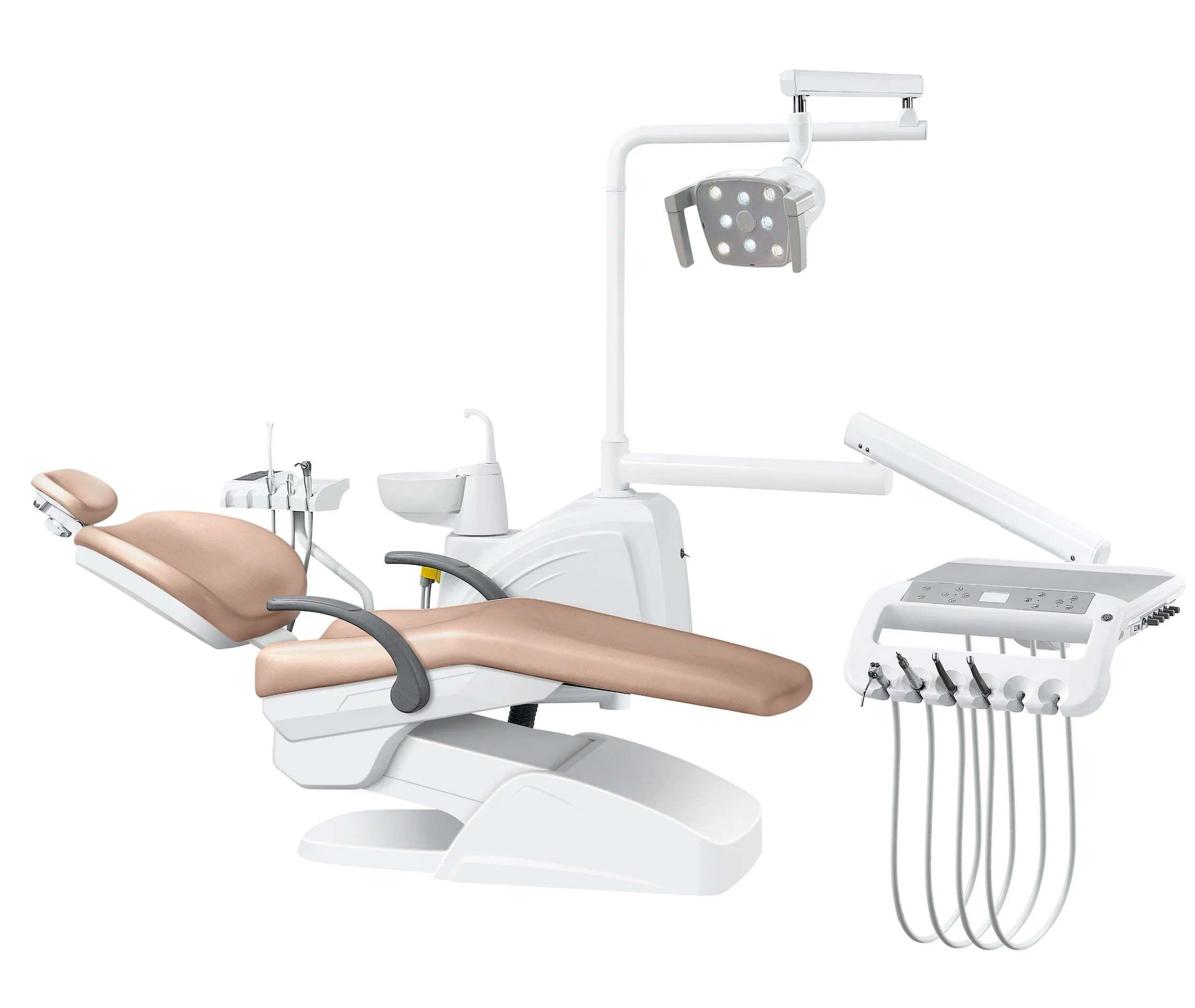 Professional Dental Chair Unit with LED Light - High Quality Surgical Equipment for Dental Clinics