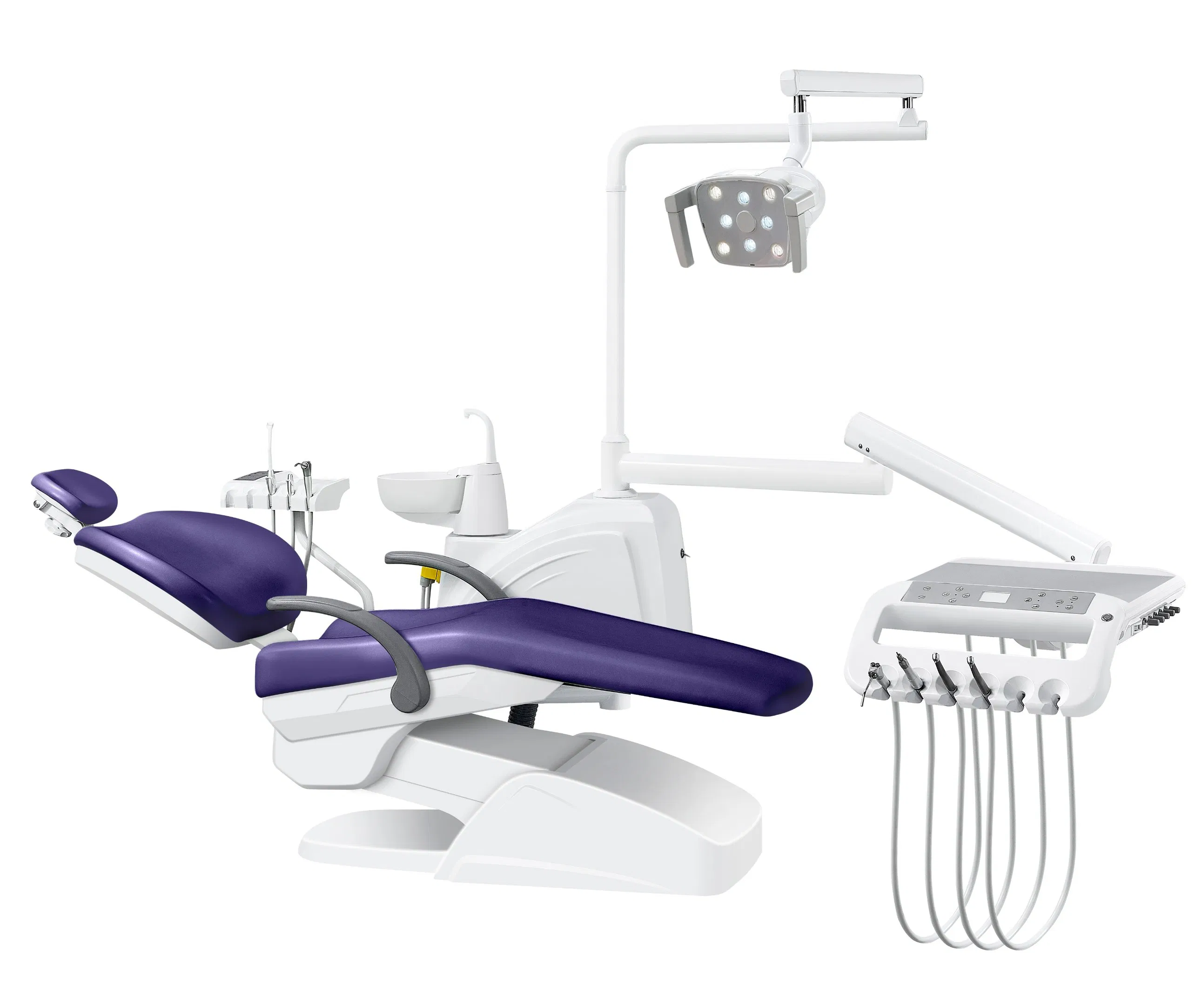 Professional Dental Chair Unit with LED Light - High Quality Surgical Equipment for Dental Clinics