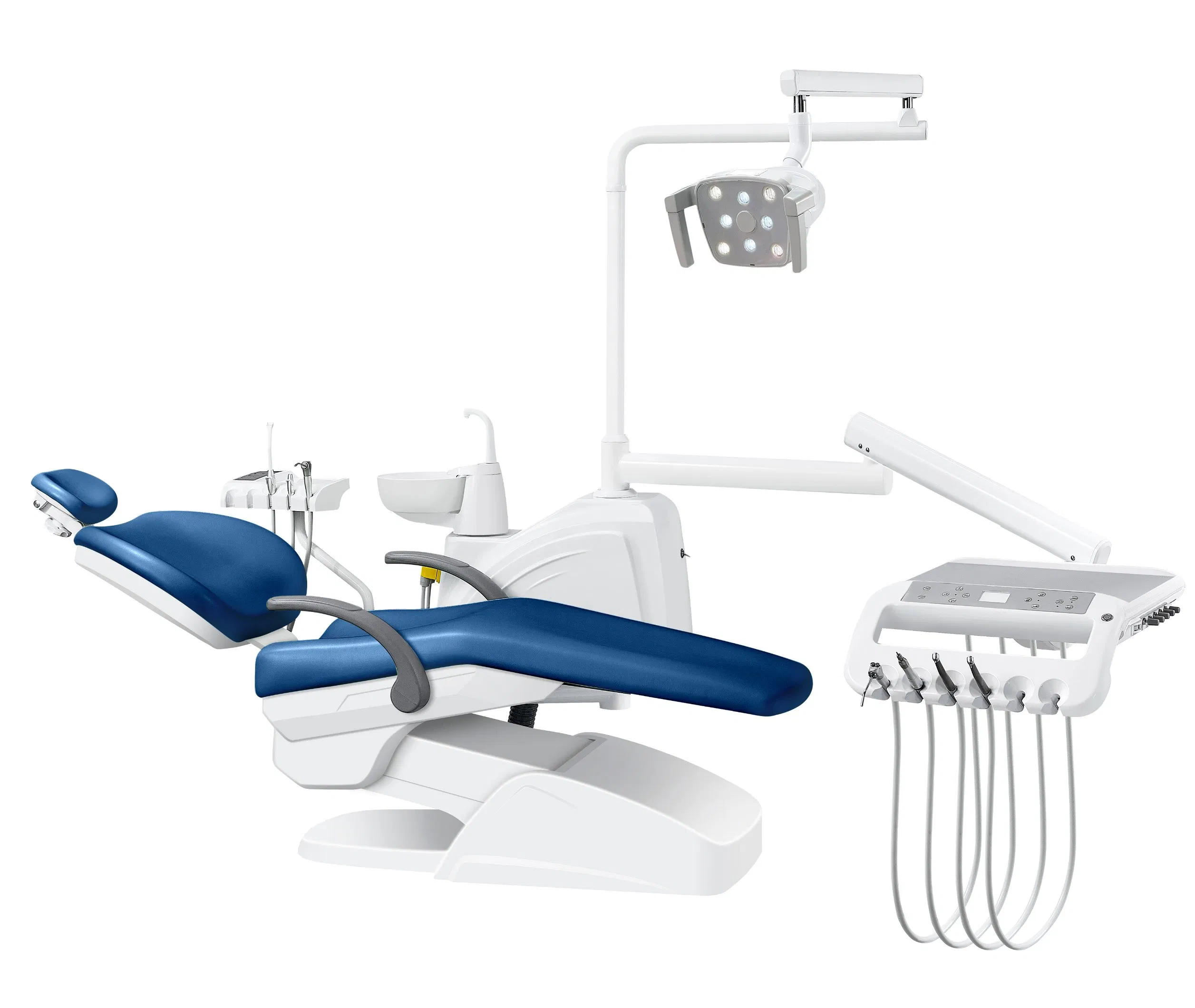 Professional Dental Chair Unit with LED Light - High Quality Surgical Equipment for Dental Clinics