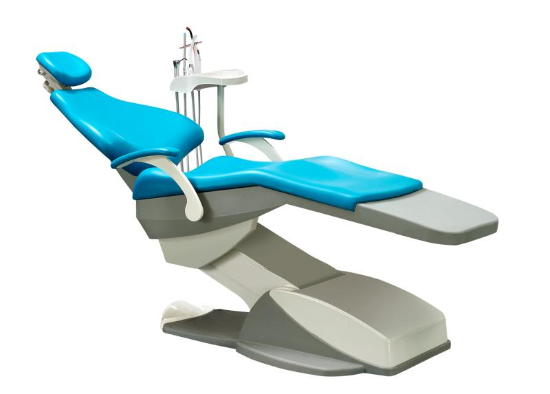 Professional Full Casting Aluminum 3-Memory Program Dental Chair Unit with LED Sensor Lamp for Dental Clinics