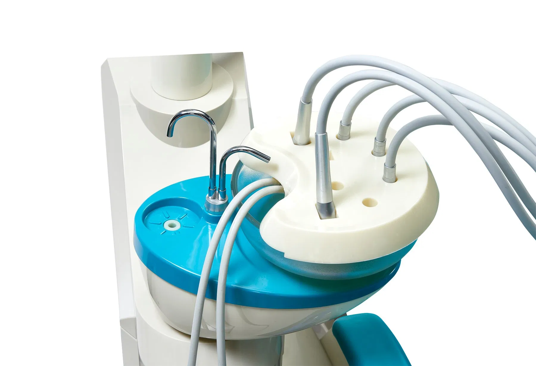 Professional Full Casting Aluminum 3-Memory Program Dental Chair Unit with LED Sensor Lamp for Dental Clinics