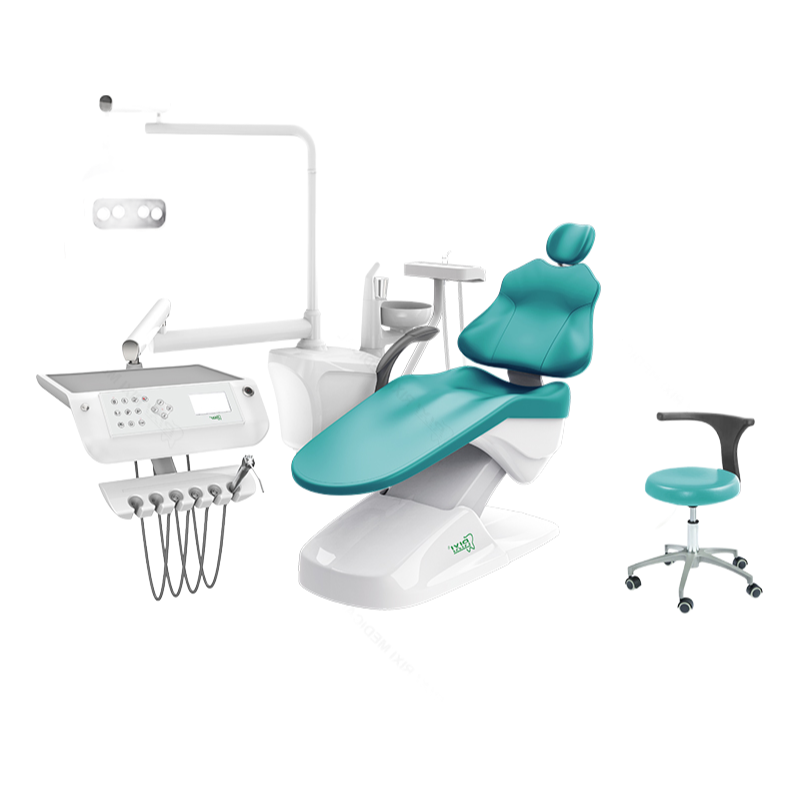 Professional Adjustable Electric Dental Chair Unit with LED Operation Lamp - RX-DU(X3)R5 Model