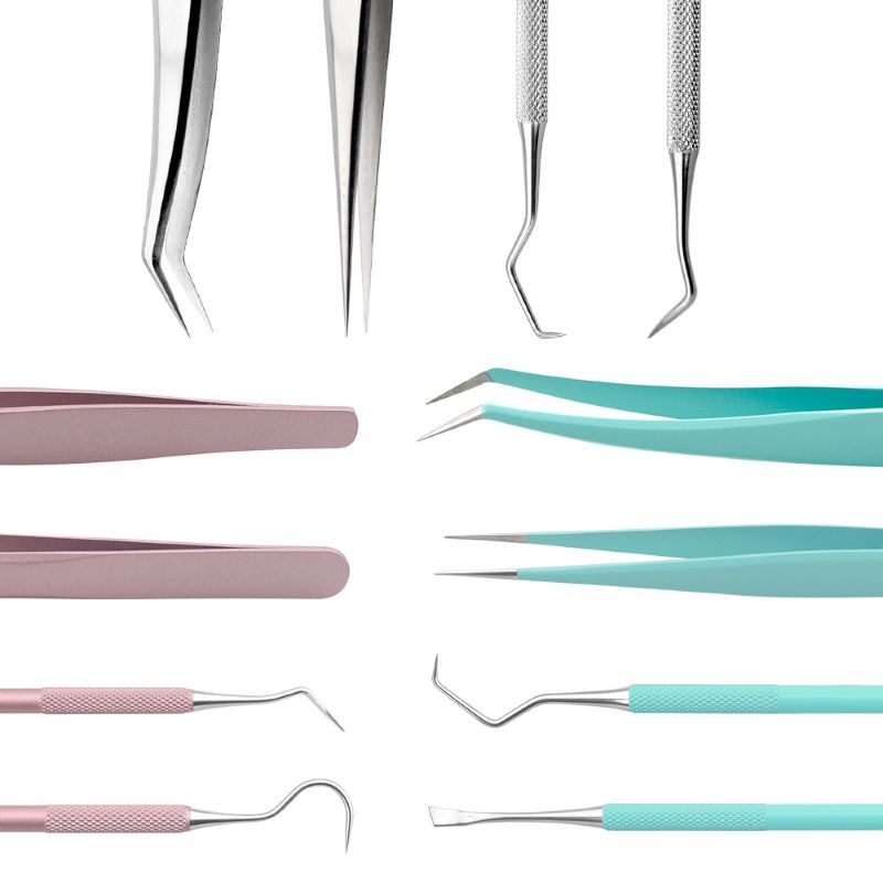 Professional Dental Hygiene Kit with Stainless Steel Tools for Dentists and Personal Use