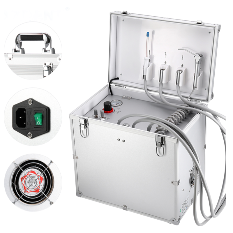 Portable Dental Suction Unit BD-402 with Air Compressor for Oral Surgery Clinics