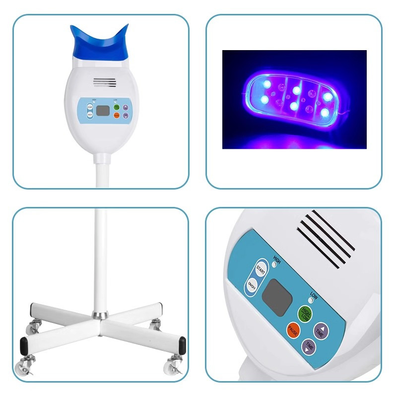 Portable Standing Teeth Whitening Device with 400-500nm Wavelength Blue Light