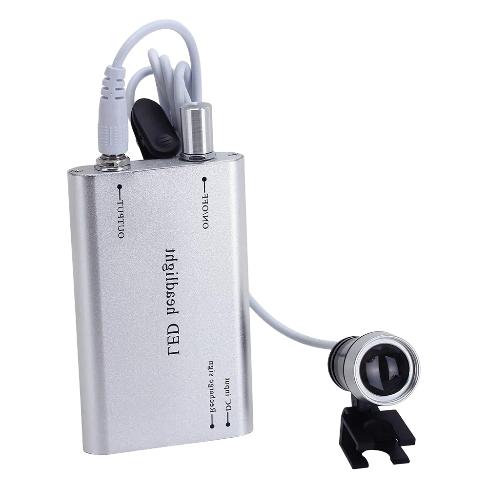 High-Precision Dental Surgical Loupe 3.5X Magnification with 30000lux LED Headlight