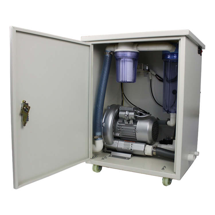High-Capacity Portable Dental Suction Equipment with One-Click Sewage Discharge