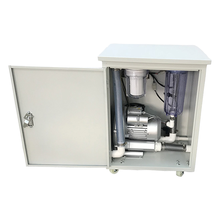 High-Capacity Portable Dental Suction Equipment with One-Click Sewage Discharge