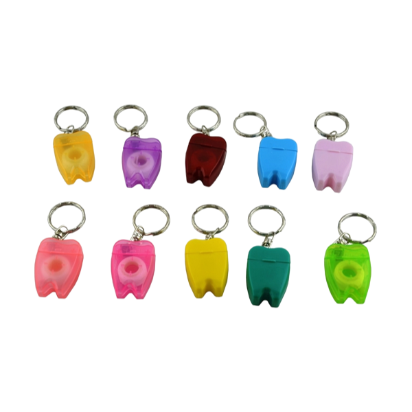 LK-S21 15m Mint Flavor Dental Floss Key Chain - CE/ISO/FDA Certified Oral Care Product