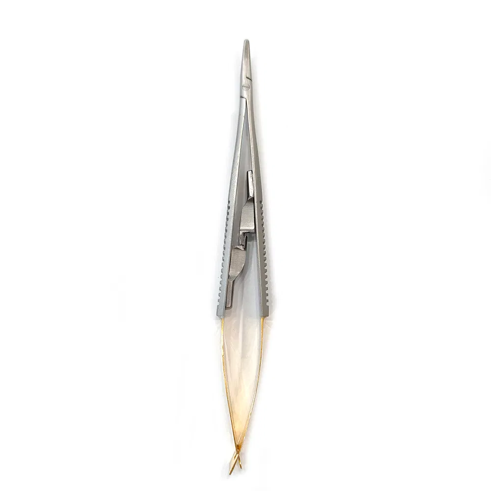 Professional Dental Needle Holder - Straight & Curved Surgical Orthodontic Implant Tools
