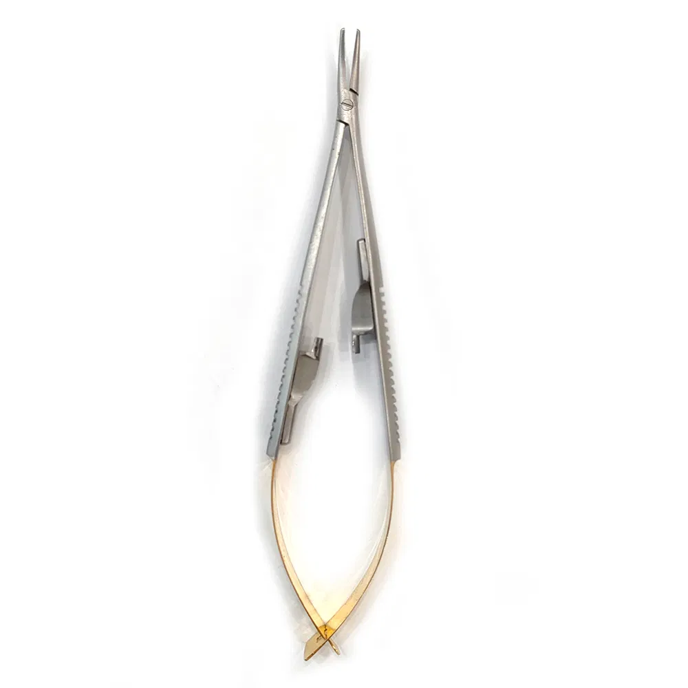 Professional Dental Needle Holder - Straight & Curved Surgical Orthodontic Implant Tools