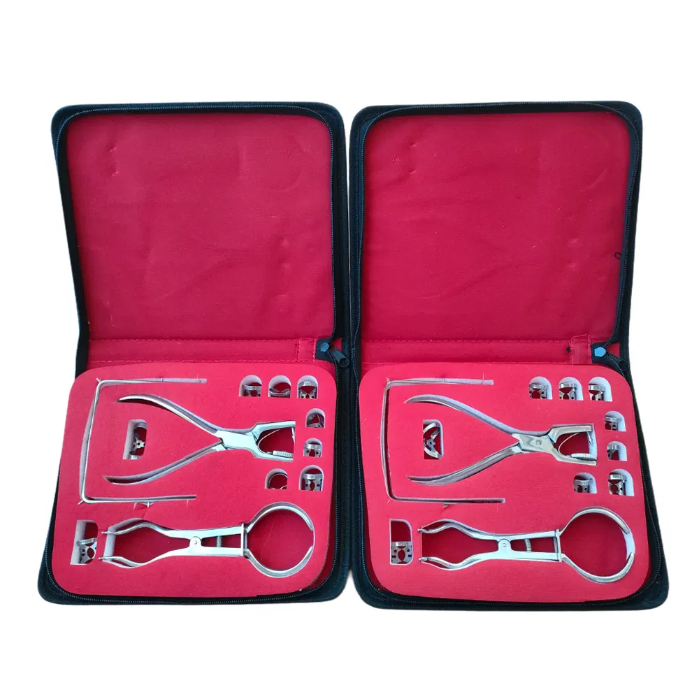Premium Stainless Steel Dental Rubber Dam Clamp Set - Surgical Grade Instruments Kit for Dental Procedures