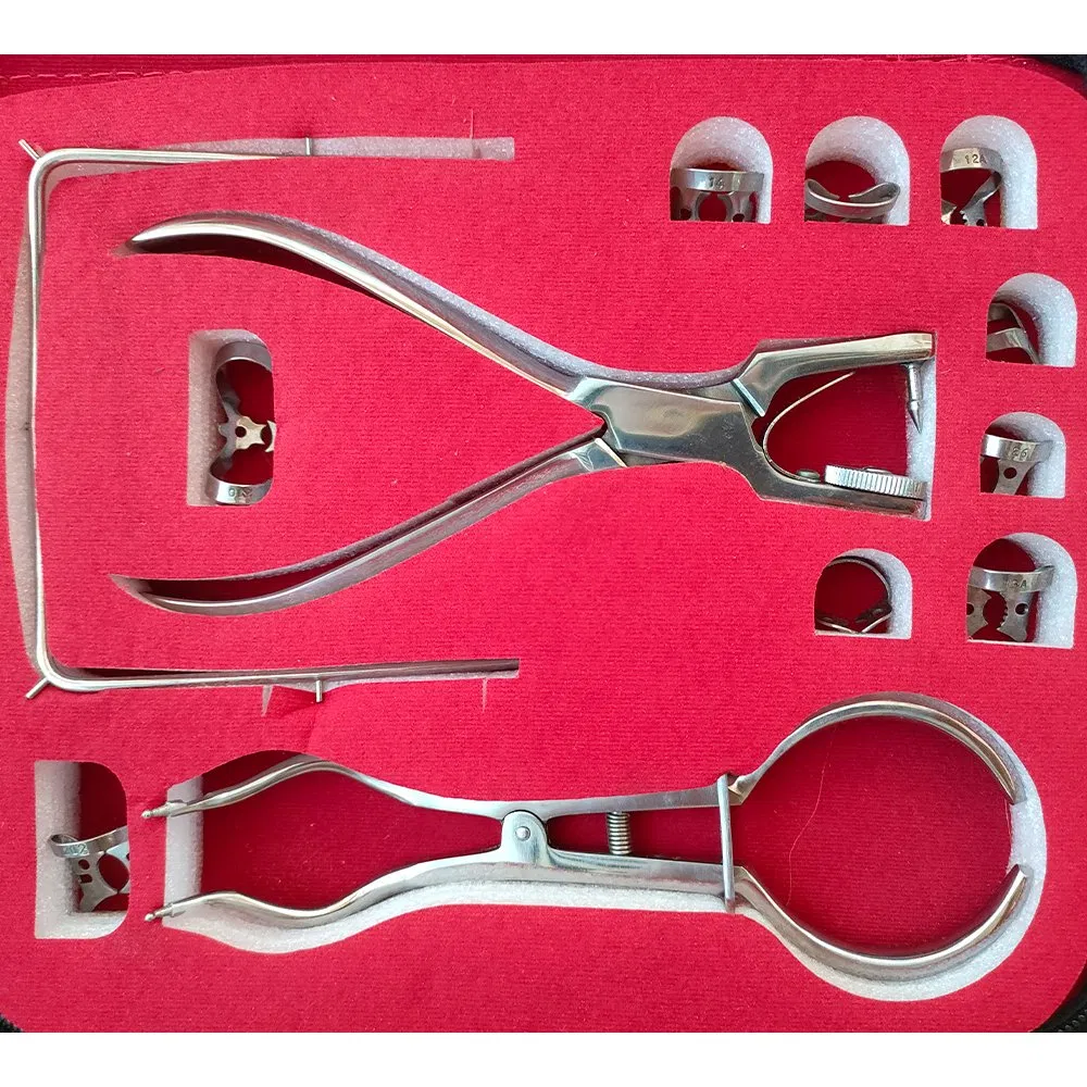 Premium Stainless Steel Dental Rubber Dam Clamp Set - Surgical Grade Instruments Kit for Dental Procedures