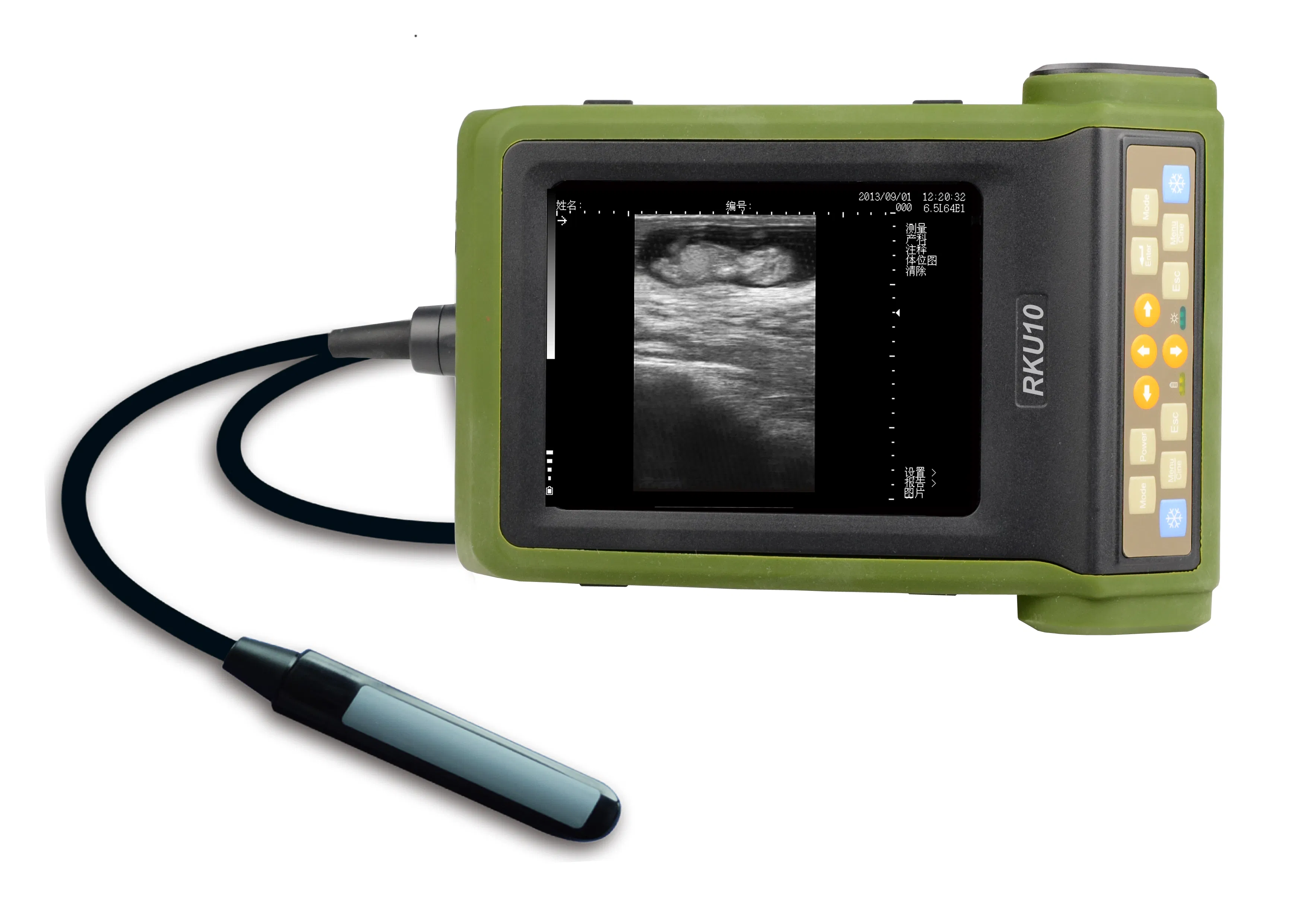 RKU 10 Veterinary Ultrasound Scanner - Portable Animal Pregnancy Detector for Cattle Horses Goats