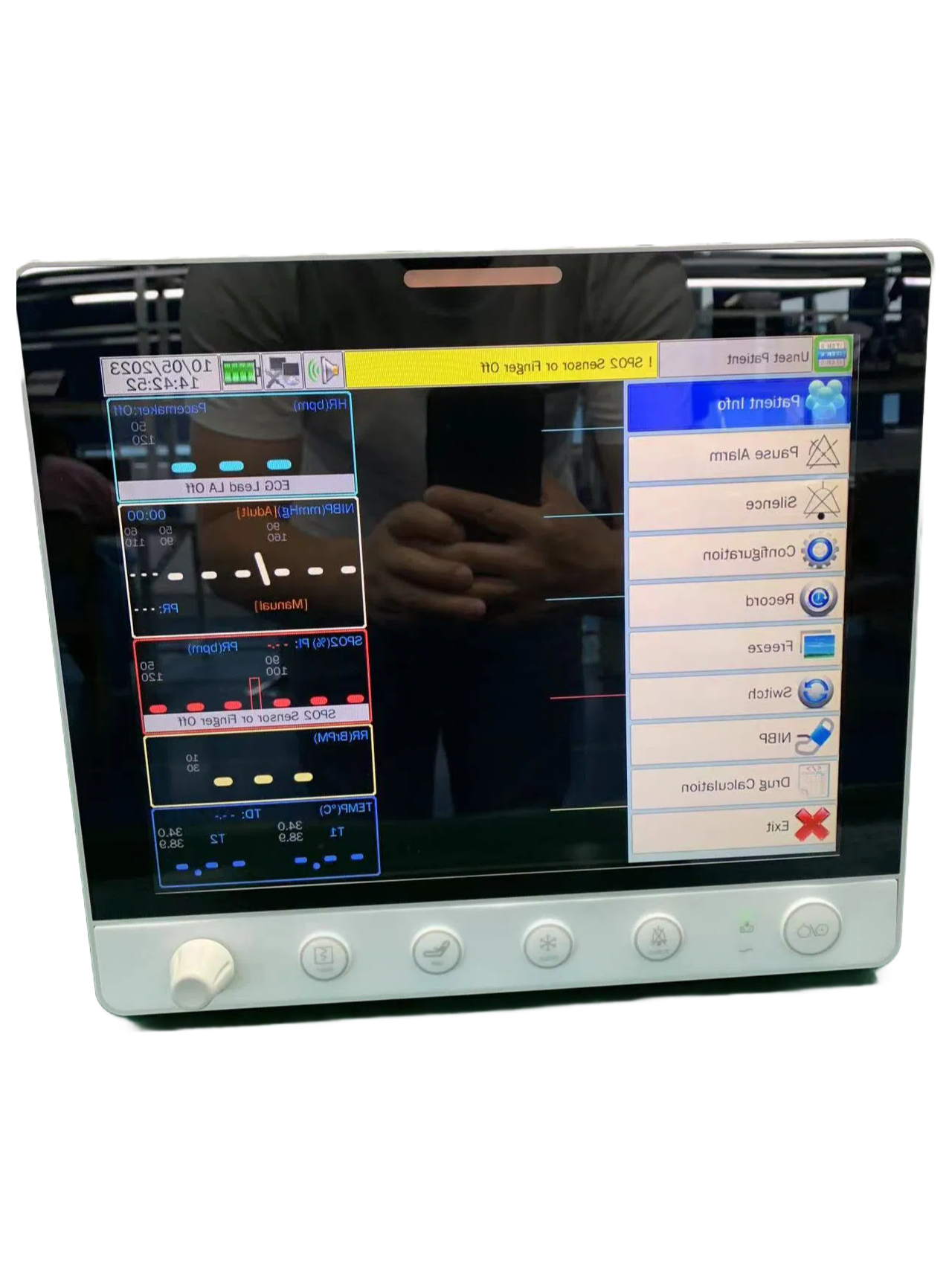 High-Precision Vet Monitor with ECG NIBP SpO2 Temperature for Dog Cat Hospital Use