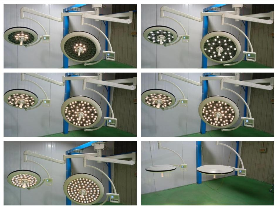 Advanced LED Operating Room Light with LCD Touch Screen Control and Excellent Shadowless Effect