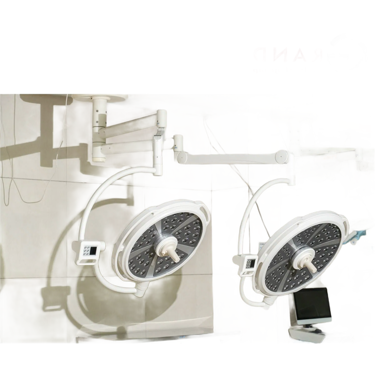 Dual Head Ceiling Type LED Shadowless Operating Lamp for Surgical Rooms - YDE Series