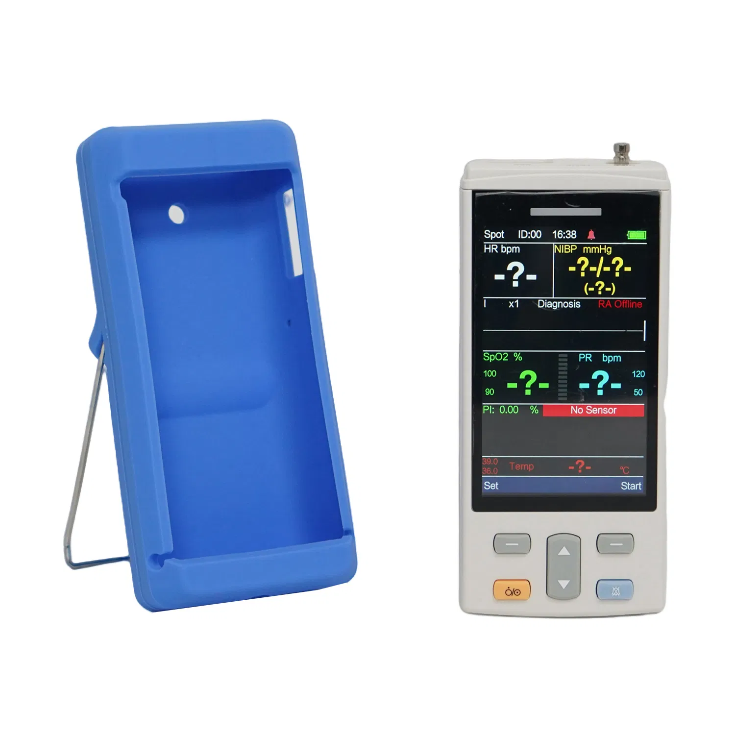 PC200V Veterinary Multi-Parameter Monitor - Handheld ECG+SPO2+NIBP+TEMP for Animal Care