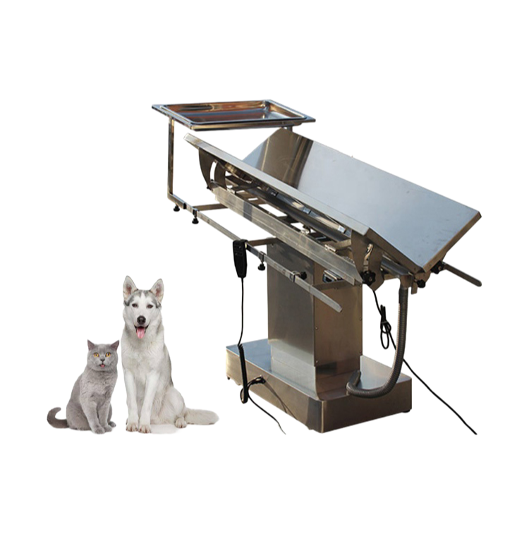 Wholesale Animal Surgery Table with Electric Lift, Sink, and Instrument Plate for Research Use